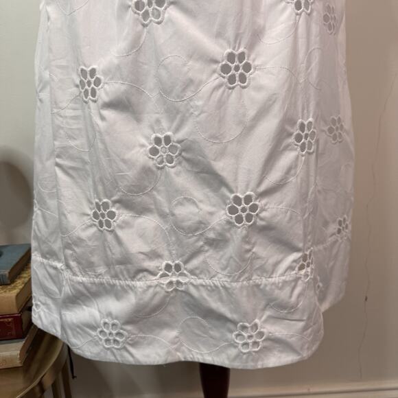 NWT Simone Rocha Frill Trim Midi Dress A Line Embroidered Eyelet Size US 4 - Picture 5 of 13